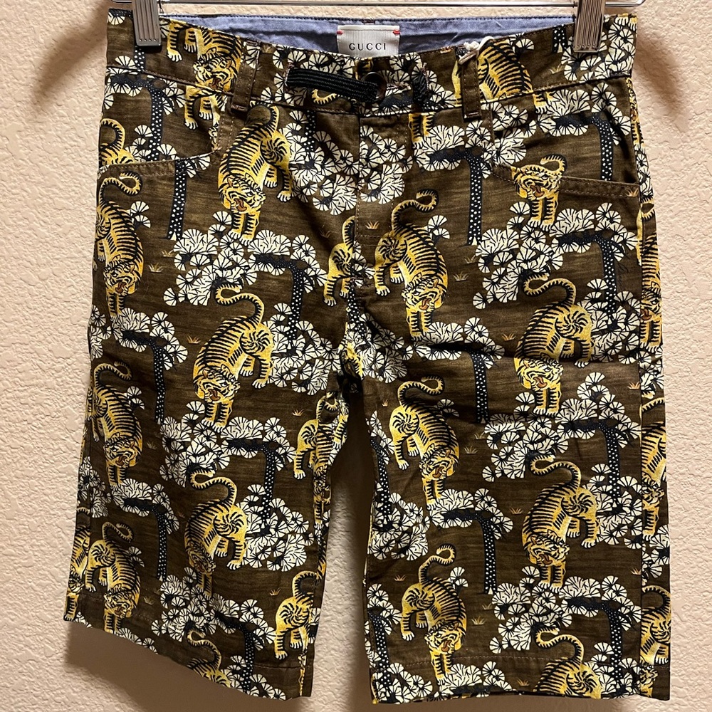New Gucci Tiger Shorts Kids Size 10 Waist 28 - Picture 3 of 9